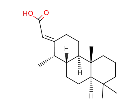 Molecular Structure of 28343-71-7 (Acetic acid,[(1R,4aS,4bR,8aS,10aS)-dodecahydro-1,4b,8,8-tetramethyl-2(1H)-phenanthrenylidene]-,(2Z)- (9CI))