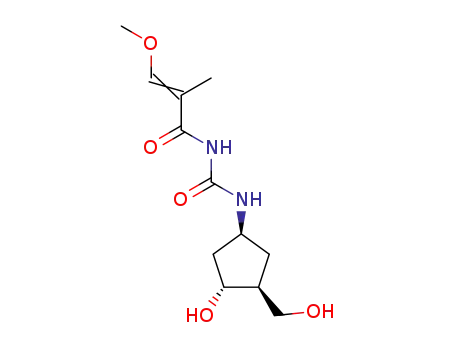 (+/-)-N-<<(1α,3β,4α)-3-hydroxy-4-(hydroxymethyl)cyclopentyl>aminocarbonyl>-3-methoxy-2-methyl-2-propenamide