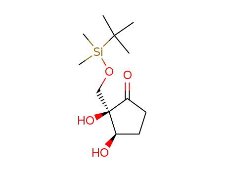 cis-2,3-dihydroxy-2-<<(tert-butyldimethylsilyl)oxy>methyl>cyclopentanone