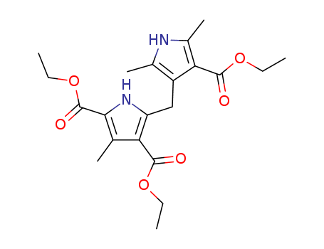 1H-Pyrrole-2,4-dicarboxylicacid, 5-[[4-(ethoxycarbonyl)-2,5-dimethyl-1H-pyrrol-3-yl]methyl]-3-methyl-,2,4-diethyl ester cas  6266-25-7