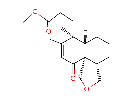 3-((3aS,6aS,7S,10aS)-7,8-Dimethyl-10-oxo-3,3a,4,5,6,6a,7,10-octahydro-2-oxa-cyclopenta[d]naphthalen-7-yl)-propionic acid methyl ester