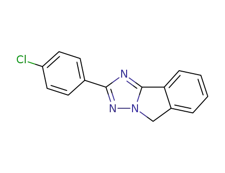 Molecular Structure of 57312-03-5 (2-(4-Chlorophenyl)-5H-(1,2,4)triazolo(5,1-a)isoindole)