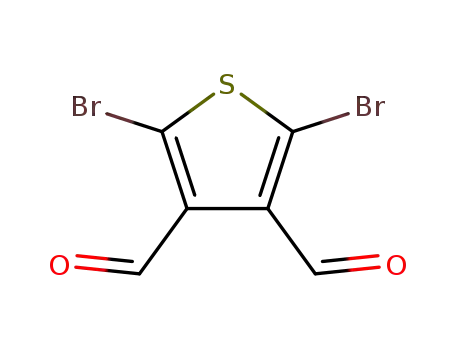 Molecular Structure of 57308-96-0 (2,5-DibroMothiophene-3,4-dicarbaldehyde)