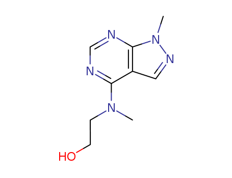 Ethanol,2-[methyl(1-methyl-1H-pyrazolo[3,4-d]pyrimidin-4-yl)amino]- cas  6266-71-3