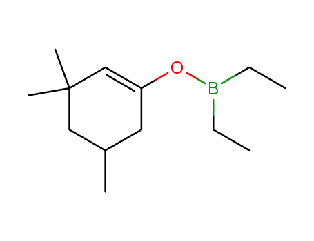 Molecular Structure of 57387-76-5 (Diethyl[(3,3,5-trimethyl-1-cyclohexenyl)oxy]borane)