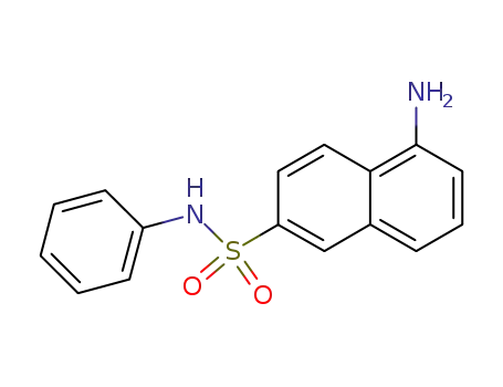 Molecular Structure of 6267-96-5 (5-amino-N-phenylnaphthalene-2-sulfonamide)