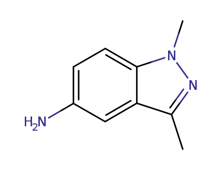 Molecular Structure of 5757-85-7 (5-AMino-1,3-diMethylindaz...)