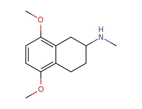 Molecular Structure of 57547-37-2 (2-(Methylamino)-5,8-dimethoxy-1,2,3,4-tetrahydronaphthalene)