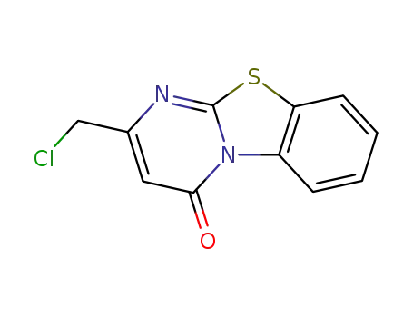Molecular Structure of 62773-11-9 (2-CHLOROMETHYL-9-THIA-1,4A-DIAZA-FLUOREN-4-ONE)