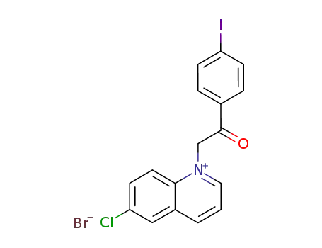 6-chloro-1-[2-(4-iodophenyl)-2-oxoethyl]quinolinium