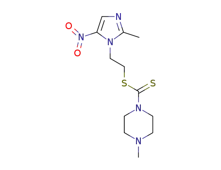 2-(2-methyl-5-nitro-1H-imidazol-1-yl)ethyl 4-methylpiperazine-1-carbodithioate