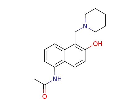 5-Acetylamino-1-piperidinomethyl-[2]naphthol
