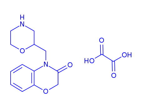 Molecular Structure of 57245-68-8 (4-(morpholin-2-ylmethyl)-2H-1,4-benzoxazin-3(4H)-one ethanedioate)