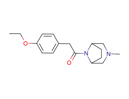 Molecular Structure of 57269-45-1 (8-(p-Ethoxyphenylacetyl)-3-methyl-3,8-diazabicyclo(3.2.1)octane)