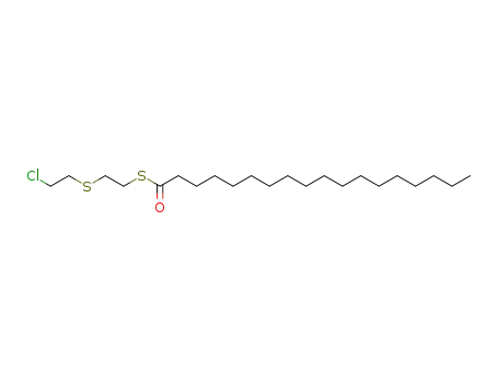 Molecular Structure of 6276-37-5 (S-{2-[(2-chloroethyl)sulfanyl]ethyl} octadecanethioate)