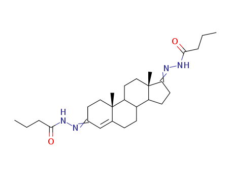 Butyric acid,androst-4-ene-3,17-diylidenedihydrazide (7CI,8CI)