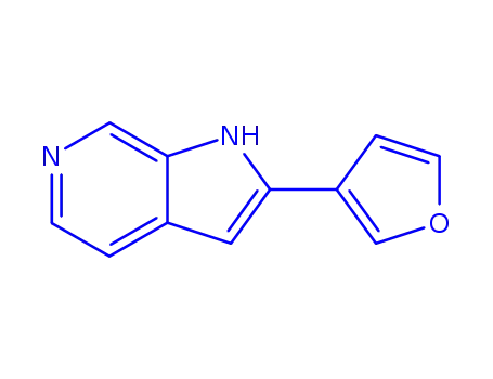 Molecular Structure of 627511-06-2 (2-FURAN-3-YL-1H-PYRROLO[2,3-C]PYRIDINE)