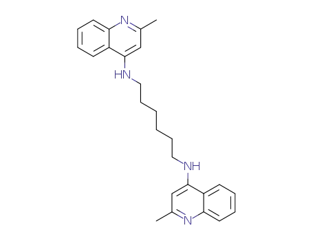 Molecular Structure of 57599-96-9 (N,N'-Bis(6-amino-4-quinolinyl)-1,6-hexanediamine)
