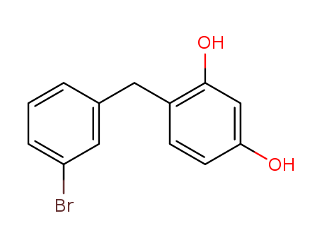 1,3-Benzenediol,4-[(3-bromophenyl)methyl]- cas  6280-40-6