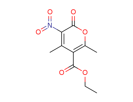 2H-Pyran-5-carboxylicacid, 4,6-dimethyl-3-nitro-2-oxo-, ethyl ester cas  6272-87-3