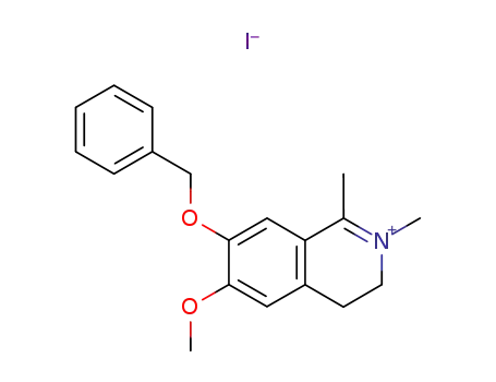 7-benzyloxy-6-methoxy-1,2-dimethyl-3,4-dihydro-isoquinolinium; iodide