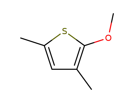 Molecular Structure of 57556-17-9 (Thiophene, 2-methoxy-3,5-dimethyl-)