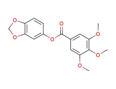 Molecular Structure of 571923-85-8 (1,3-benzodioxol-5-yl 3,4,5-trimethoxybenzoate)
