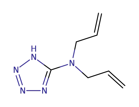 Molecular Structure of 6280-33-7 (N,N-di(prop-2-en-1-yl)-2H-tetrazol-5-amine)