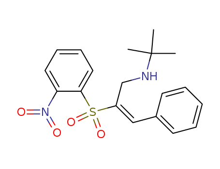 2-Propen-1-amine,N-(1,1-dimethylethyl)-2-[(2-nitrophenyl)sulfonyl]-3-phenyl- cas  57109-83-8