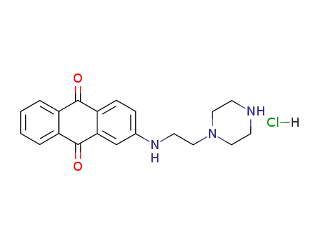 2-(2-Piperazin-1-yl-ethylamino)-anthraquinone; hydrochloride