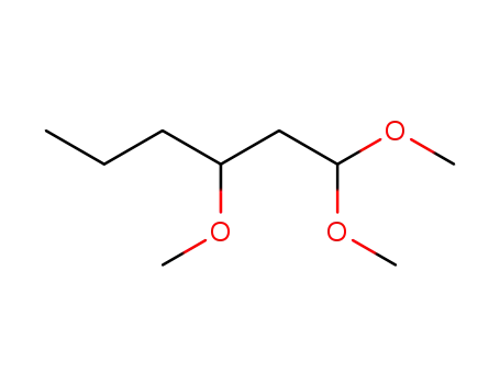 Molecular Structure of 6281-05-6 (1,1,3-trimethoxyhexane)