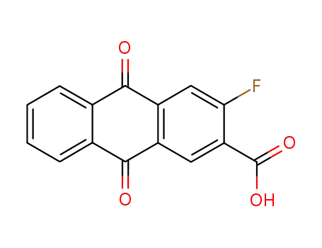 3-fluoro-9,10-dioxo-9,10-dihydro-anthracene-2-carboxylic acid