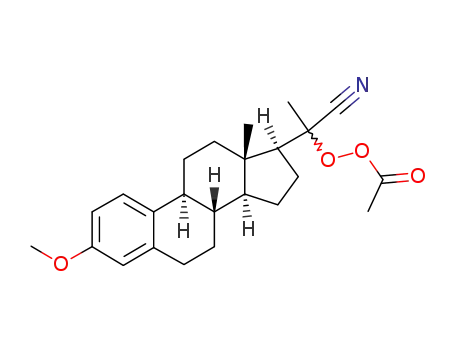 Peracetic acid 20-cyano-3-methoxy-19-norpregna-1,3,5(10)-trien-20-yl ester