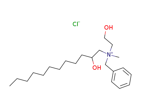 Molecular Structure of 19845-41-1 (Benzenemethanaminium,
N-(2-hydroxydodecyl)-N-(2-hydroxyethyl)-N-methyl-, chloride)