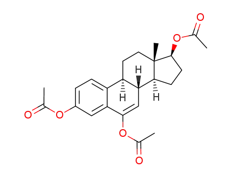 Molecular Structure of 78149-51-6 (Estra-1,3,5(10),6-tetraene-3,6,17β-triol Triacetate)