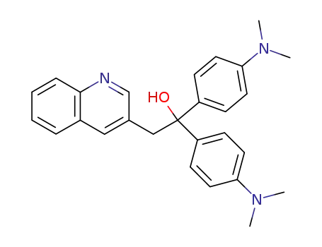 Molecular Structure of 57443-83-1 (1,1-bis[4-(dimethylamino)phenyl]-2-(quinolin-3-yl)ethanol)