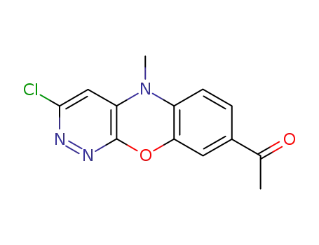 1-(3-chloro-5-methyl-5<i>H</i>-benzo[<i>b</i>]pyridazino[4,3-<i>e</i>][1,4]oxazin-8-yl)-ethanone