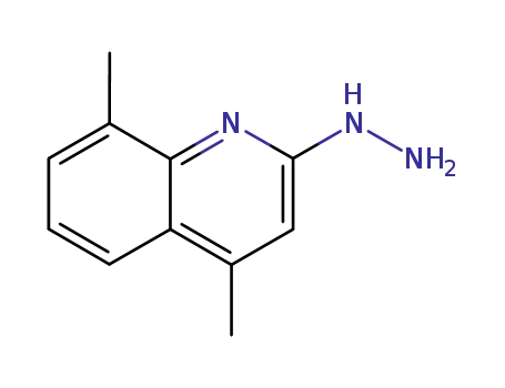 Molecular Structure of 57369-93-4 (2-HYDRAZINO-4,8-DIMETHYLQUINOLINE)