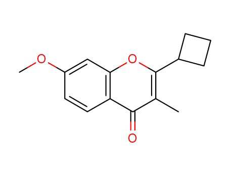 4H-1-Benzopyran-4-one,2-cyclobutyl-7-methoxy-3-methyl- cas  62811-53-4