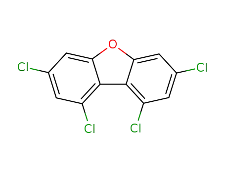 Molecular Structure of 64560-17-4 (1,3,7,9-TETRACHLORODIBENZOFURAN)