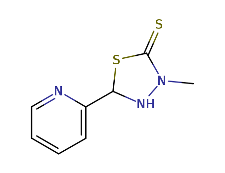 1,3,4-Thiadiazolidine-2-thione,3-methyl-5-(2-pyridinyl)-