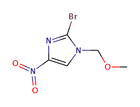Molecular Structure of 683276-47-3 (1H-Imidazole, 2-bromo-1-(methoxymethyl)-4-nitro-)