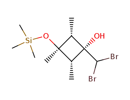 (1R,2S,3R,4R)-1-Dibromomethyl-2,3,4-trimethyl-3-trimethylsilanyloxy-cyclobutanol