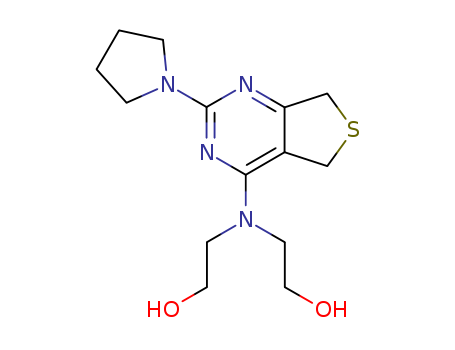 Ethanol,2,2'-[[5,7-dihydro-2-(1-pyrrolidinyl)thieno[3,4-d]pyrimidin-4-yl]imino]di-(7CI,8CI)