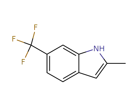 Molecular Structure of 57330-48-0 (2-Methyl-6-trifluoroMethyl-1H-indole)