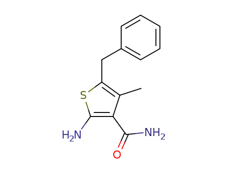 2-아미노-5-벤질-4-메틸-3-티오펜카복사미드