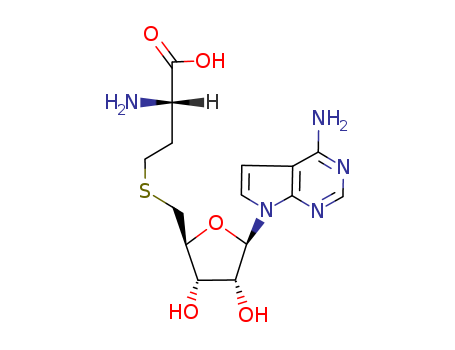 7H-Pyrrolo[2,3-d]pyrimidin-4-amine,7-[5-S-(3-amino-3-carboxypropyl)-5-thio-b-D-ribofuranosyl]-, (S)- (9CI) cas  57344-98-6
