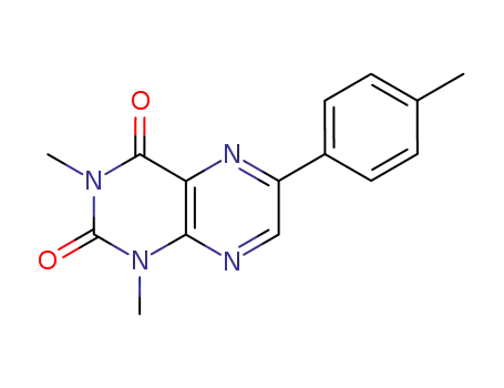 Molecular Structure of 57196-72-2 (1,3-dimethyl-6-(4-methylphenyl)pteridine-2,4(1H,3H)-dione)