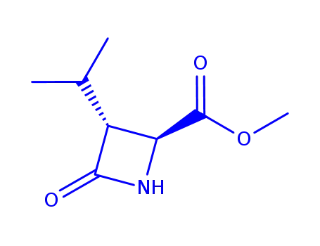 methyl (2S,3R)-3-isopropyl-4-oxoazetidine-2-carboxylate