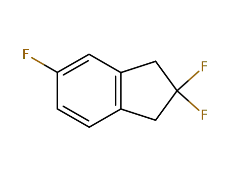 Molecular Structure of 57584-73-3 (1,1,5-Trifluoroindan)